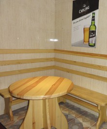 Sauna, bath Saunas of the hotel complex «Chervona Kalina» on the Dnieper, Kyiv reviews, photo, address - kievsauna.com Saunas of the hotel complex «Chervona Kalina» on the Dnieper reviews, bath/sauna Kyiv Desnyansky district Roman Shukhevych Avenue 7, Muromets Park (Northern Bridge), photo, address with a travel card.