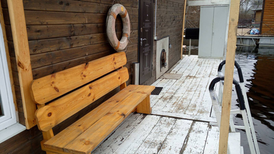 The floating bath on the Dnieper «OstrovOk» reviews, bath/sauna Kyiv Darnitsky district Kiev, Osokorsky Lane, 17, photo, address with a travel card.