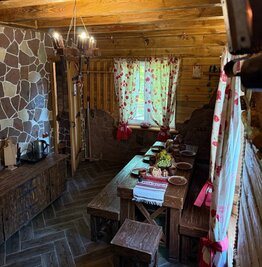 Wood-fired sauna «Gutsulochka» reviews, bath/sauna Kriukivshchyna  district With. Kryukovshchina, st. P. Orlika 22, photo, address with a travel card.