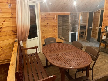 Sauna on the wood «New Petrivtsi» reviews, bath/sauna Kyiv Obolonsky district New Pertovtsy village, st. field, photo, address with a travel card.