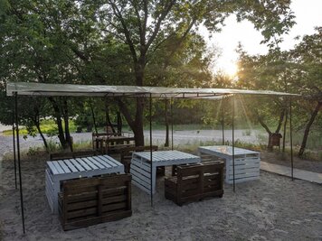 The Podkova wood-fired sauna (at Hydropark), with access to the Dnieper River reviews, bath/sauna Kyiv Dnieper  district Dolobetsky Island (5 minutes from Hydropark metro station), photo, address with a travel card.